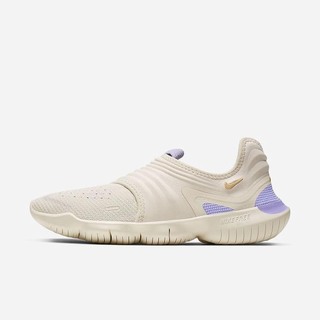 Adidasi Alergare Nike Free RN Flyknit 3.0 Dama Albi Deschis Violet Aurii | KYBD-49058